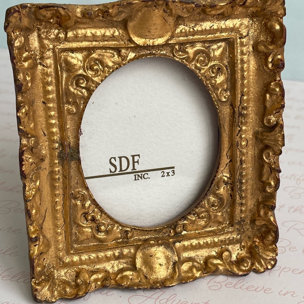 Gold Ornate Mini Picture Frame Gallery Wall